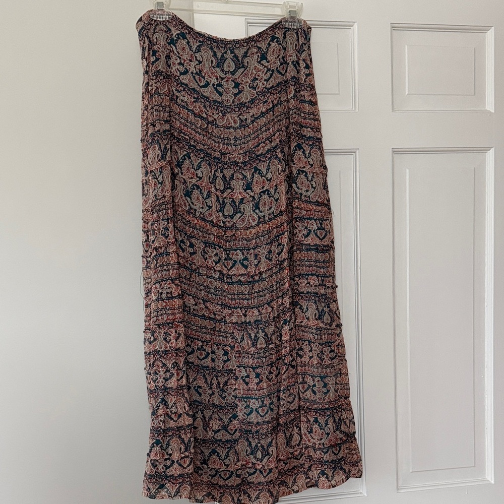 INC International Concepts Multicolor Patterned Maxi Skirt